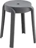 A single gray stool on a white background. Anteprima dell’immagine prodotto