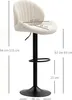 Barhocker 2er Set Höhenverstellbar Drehbar Tresenhocker mit Produktbild-Vorschau 6