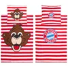 A bedding set with a bear motif and FC Bayern München logos. Anteprima dell’immagine prodotto