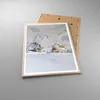 Gerahmtes Poster - Rahmen in heller Eiche - Haus Berge Produktbild-Vorschau 3