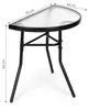 Halbrunder Couchtisch aus Glas für Balkon, Terrasse, Produktbild-Vorschau 9