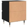 vidaXL Stolik nocny czarny 40x35x50 cm materiał Podgląd zdjęcia produktu 9