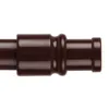 A close-up view of a brown curtain rod finial. Anteprima dell’immagine prodotto