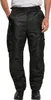 A person wearing black thermal pants.