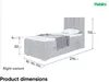 MEBLINI Boxspringbett mit Bettkasten - Gepolstert Produktbild-Vorschau 8