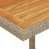 Design 3-tlg. Bistro-Set mit Kissen Beige Poly Rattan, Produktbild-Vorschau 10