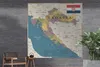 MuchoWow® Zahradní plakáty - Mapa Chorvatska s provinciemi Náhled obrázku produktu 4