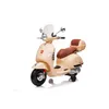 Kinder-Elektro-Roller RunRunToys Vespa Braun 12V Produktbild-Vorschau 3