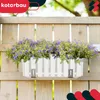 KOTARBAU® 4er Set Blumenkasten Blumentopf 38x18x16 cm Weiß Produktbild-Vorschau 2