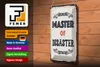 Blechschild Spruch 12x18 cm Master of disaster Schild Produktbild-Vorschau 3