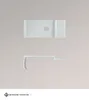 Deckenclip 3-spurig in grau (B x H x T) 20mm x 16mm x 47mm Produktbild-Vorschau 2
