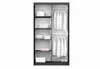 Furniture24 Kleiderschrank VIGO 120 Schwebetürenschrank Produktbild-Vorschau 2