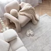Koberec met korte pool, Mazovia - Abstract, beige en grijs. Productafbeelding-voorbeeld 5