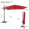 COSTWAY Sonnenschirm 300x300cm, Ampelschirm mit Kurbel, Produktbild-Vorschau 3