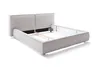KAWOLA Bett CARLO Polsterbett Stoff hellgrau 200x200cm Produktbild-Vorschau 5