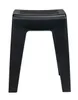 A black plastic stool on a white background. Produktbild-Vorschau
