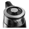 Close-up view of the top and spout of a glass electric kettle. Podgląd zdjęcia produktu