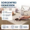 Leinen Tischdecke 110x160 cm eckig champagner Produktbild-Vorschau 2
