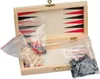 Reisespielset aus Holz mit Backgammon - Schach - Dame Spiel Produktbild-Vorschau 3