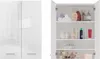 Horní koupelnová skříňka MARGO - lesklá bílá Náhled obrázku produktu 1