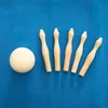 Kegelsatz 5-teilig aus Holz, 106 mm – Spielkegel für Indoor Produktbild-Vorschau 5