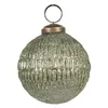Clayre & Eef Weihnachtskugel Ø 8 cm Grün Glas Produktbild-Vorschau 1