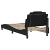 CLORIS Bettgestell mit LED Schwarz 90x200 cm Kunstleder Produktbild-Vorschau 8