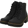 A pair of black lace-up boots with a chunky heel and sole. Produktbild-Vorschau