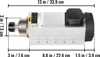 SucceBuy 4KW 2220V Luftgekühlter Spindelmotor ER25, Produktbild-Vorschau 8