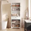 Armoire de salle de bain COSTWAY, armoire haute avec 4 Voir les images du produit 2