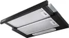 A black Samsung range hood with silver filters, shown from a low angle against a white background. Náhľad obrázku produktu