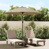 vidaXL Sonnenschirm mit Aluminium-Mast 250 cm Taupe Produktbild-Vorschau 2
