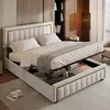 SUNFECILI Polsterbett 180x200 cm,Boxspringbett 180x200,mit Produktbild-Vorschau 2