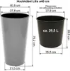 Hochkübel Lilia  ø 40 cm / H=75 cm - weiss Produktbild-Vorschau 2