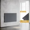 SONNI radiatore a pannello orizzontale antracite 630×1004mm Anteprima dell’immagine prodotto 1