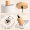 ZMH Pendelleuchte Holz Esstischlampe 1 Flammig Vintage Produktbild-Vorschau 7