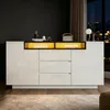 Komoda do salonu z oświetleniem LED, wymiary 140x40x68 cm, Podgląd zdjęcia produktu 1
