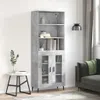 vidaXL Highboard Betongrau 69,5x34x180 cm Holzwerkstoff -  Produktbild-Vorschau 2