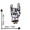 Aufnäher - Zombie-Hand - weiß - Patch Produktbild-Vorschau 4