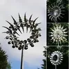 A collage of images showing kinetic wind sculptures in a garden setting. Anteprima dell’immagine prodotto