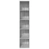 Bücherregal Grau Sonoma 40x30x189 cm Holzwerkstoff Produktbild-Vorschau 4