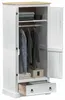 Armadio vidaXL bianco 76 x 50 x 170 cm in legno massello di Anteprima dell’immagine prodotto 3