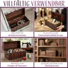 Kingpower Schatztruhe aus Holz Box mit Schloss Schatzkiste Produktbild-Vorschau 3