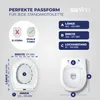 Sanfino® Premium WC-Sitz mit Absenkautomatik Oval - Produktbild-Vorschau 7
