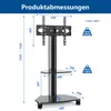 RFIVER Rollbar TV Rollwagen Fernsehständer für 27-70 Zoll Produktbild-Vorschau 2