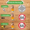 Geburtstagsschild 66 | Verkehrsschild Qualität | Ø420 | 2mm Produktbild-Vorschau 4