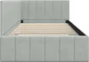 vidaXL Struttura letto ad angolo con testiera grigio chiaro Anteprima dell’immagine prodotto 6