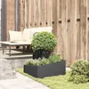 vidaXL Tuinplantpot zwart, 60 x 60 x 50 cm, van verzinkt Productafbeelding-voorbeeld 8