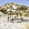 EVEBASE - Camping Set - Tisch - 2 Bänke - Bambus - Flex Produktbild-Vorschau 7