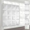 HEXIM 3D Wandpaneele, PVC Kunststoff weiß - Pyramiden Produktbild-Vorschau 1